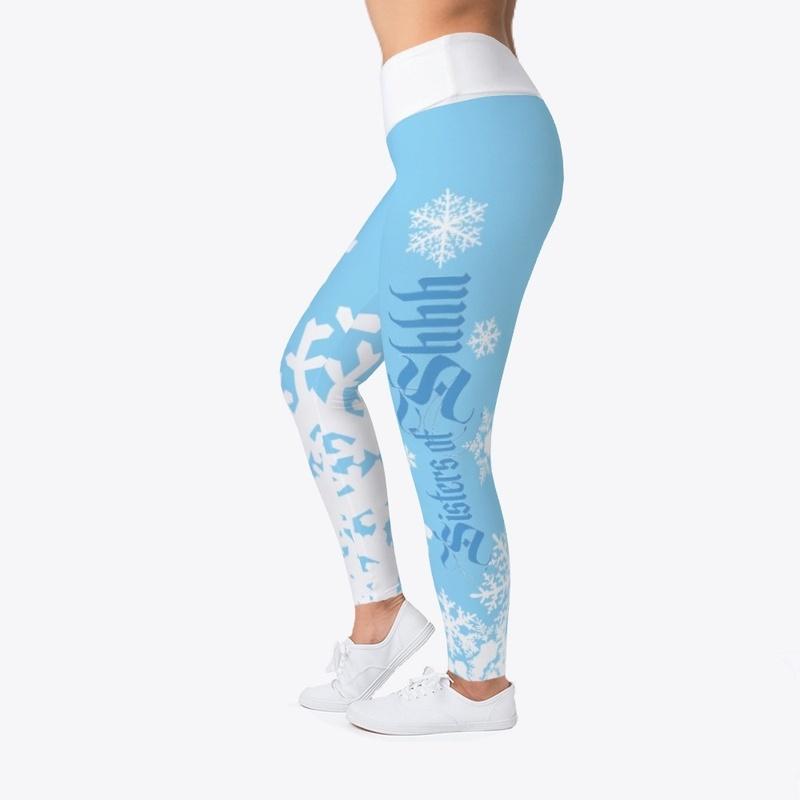 Sisters of Shhh Snowflake Leggings